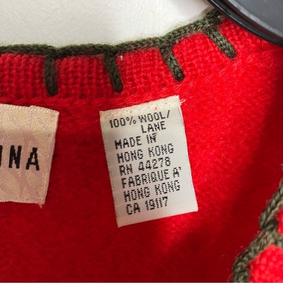 Marisa Christina 100% wool vest with fall patchwork size medium - Picture 3 of 5